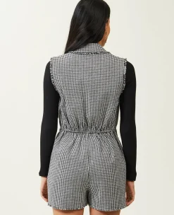 Pimkie Short|Combinaison Et Salopette^Combishort Sans Manches En Tweed -