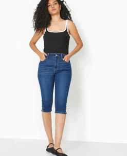 Pimkie Toute La Collection|Jean^Corsaire Skinny En Jean Stretch Taille Haute -