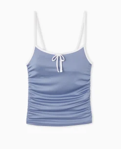 Pimkie Ensembles|T-Shirt Et Top^Débardeur à Bretelles Fines Et Nœuds Contrsatés -