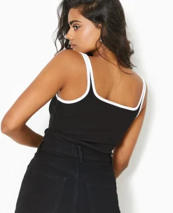 Pimkie Toute La Collection|T-Shirt Et Top^Débardeur Avec Bords Contrastés -