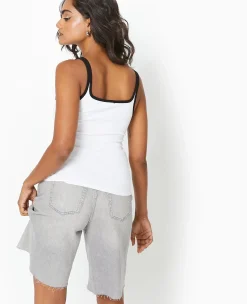 Pimkie Toute La Collection|T-Shirt Et Top^Débardeur Avec Bords Contrastés -