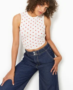 Pimkie Toute La Collection|T-Shirt Et Top^Débardeur Avec Cut-out Dos Motif Pois -