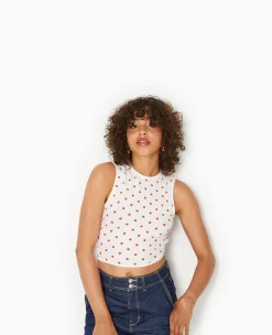 Pimkie Toute La Collection|T-Shirt Et Top^Débardeur Avec Cut-out Dos Motif Pois -