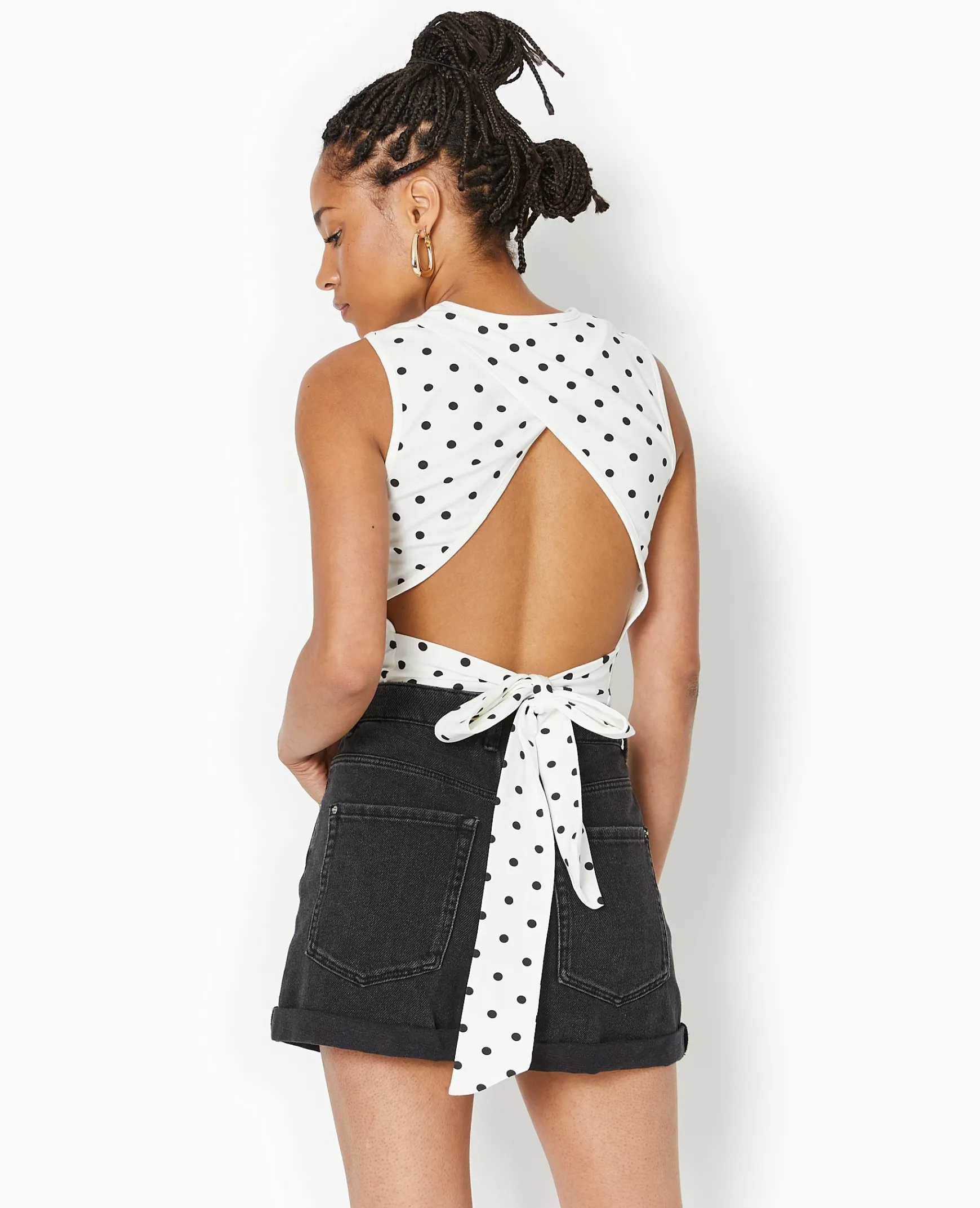 Pimkie T-Shirt Et Top^Débardeur Avec Cut-out Dos Motif Pois -