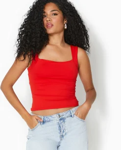 Pimkie Toute La Collection|T-Shirt Et Top^Débardeur Avec Larges Bretelles Encolure Carrée -