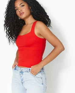 Pimkie Toute La Collection|T-Shirt Et Top^Débardeur Avec Larges Bretelles Encolure Carrée -