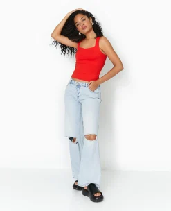 Pimkie Toute La Collection|T-Shirt Et Top^Débardeur Avec Larges Bretelles Encolure Carrée -