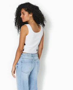 Pimkie Toute La Collection|T-Shirt Et Top^Débardeur Avec Nœuds Contrastés -