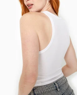 Pimkie T-Shirt Et Top^Débardeur échancré En Maille Côtelée Et Fluide -