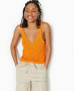 Pimkie Toute La Collection|T-Shirt Et Top^Débardeur Col V En Maille Rustique -
