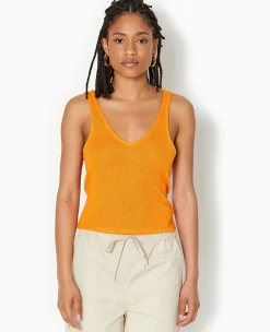 Pimkie Toute La Collection|T-Shirt Et Top^Débardeur Col V En Maille Rustique -