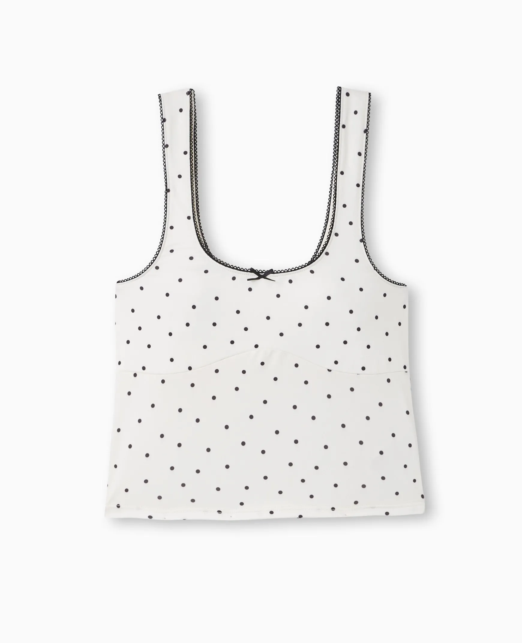 Pimkie T-Shirt Et Top^Débardeur Court Avec Nœud Motif Pois -