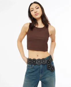Pimkie Pimkie Positive|T-Shirt Et Top^Débardeur Court En Maille Côtelée -