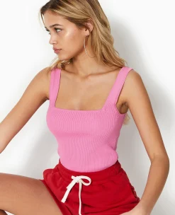 Pimkie Pull Et Gilet|T-Shirt Et Top^Débardeur Court En Maille Côtelée -