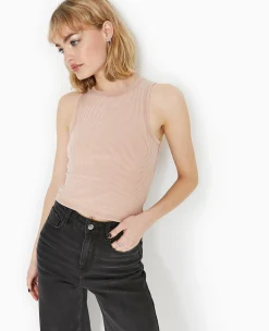 Pimkie T-Shirt Et Top^Débardeur Court En Maille Côtelée Acid Wash -