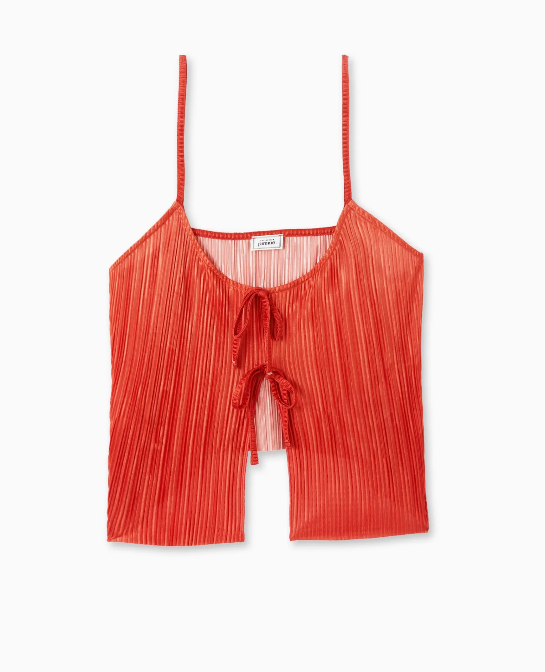 Pimkie T-Shirt Et Top^Débardeur Court En Tissu Plissé Avec Nœuds -