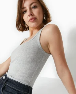 Pimkie Pimkie Positive|T-Shirt Et Top^Débardeur En Maille Côtelée -