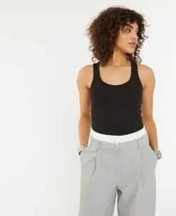 Pimkie Pimkie Positive|T-Shirt Et Top^Débardeur En Maille Côtelée -