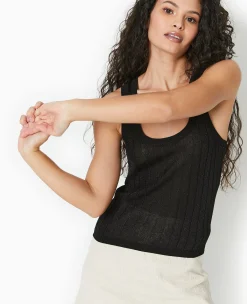 Pimkie Pull Et Gilet|T-Shirt Et Top^Débardeur En Maille Côtelée Avec Lurex -