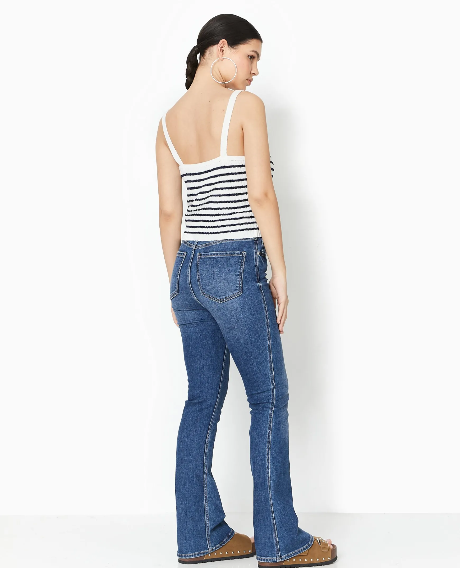 Pimkie Pull Et Gilet|T-Shirt Et Top^Débardeur En Maille Côtelée Rayée -