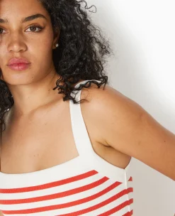Pimkie Toute La Collection|Pull Et Gilet^Débardeur En Maille Côtelée Rayée -