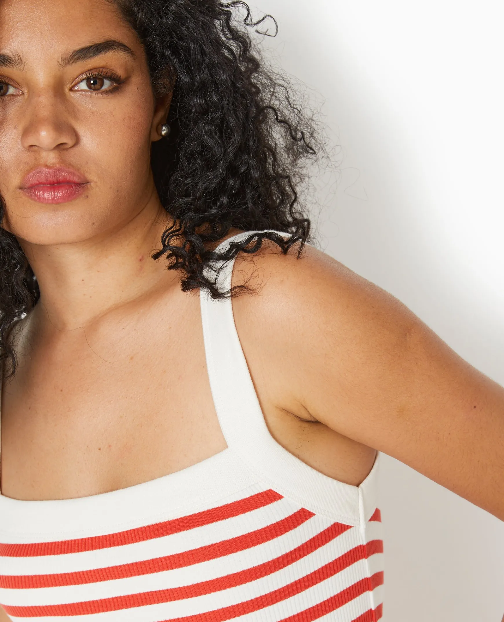 Pimkie Toute La Collection|Pull Et Gilet^Débardeur En Maille Côtelée Rayée -