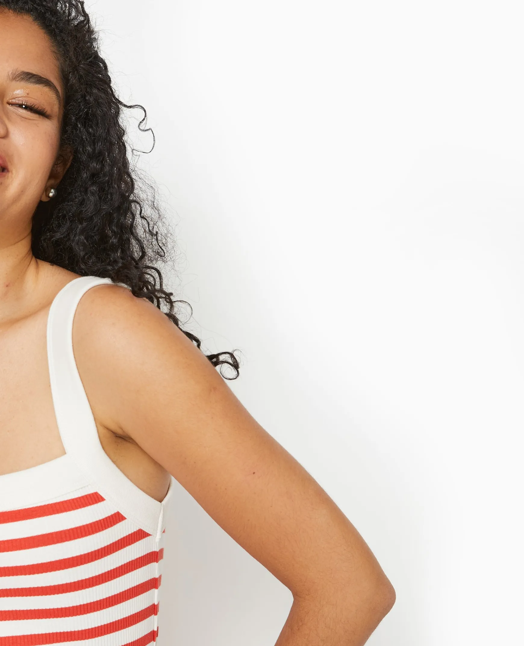 Pimkie Toute La Collection|Pull Et Gilet^Débardeur En Maille Côtelée Rayée -