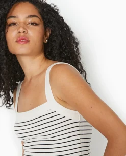 Pimkie Toute La Collection|Pull Et Gilet^Débardeur En Maille Côtelée Rayée -
