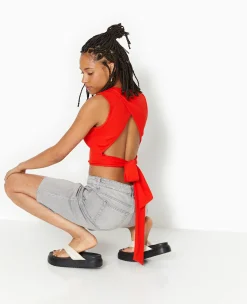 Pimkie T-Shirt Et Top^Débardeur En Maille Côtelée Avec Cut-out Dos -