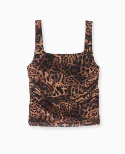 Pimkie Toute La Collection|T-Shirt Et Top^Débardeur En Mesh Motif Léopard -
