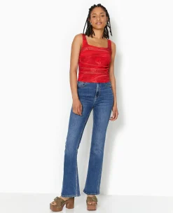 Pimkie Toute La Collection|T-Shirt Et Top^Débardeur En Mesh Motif Roses -