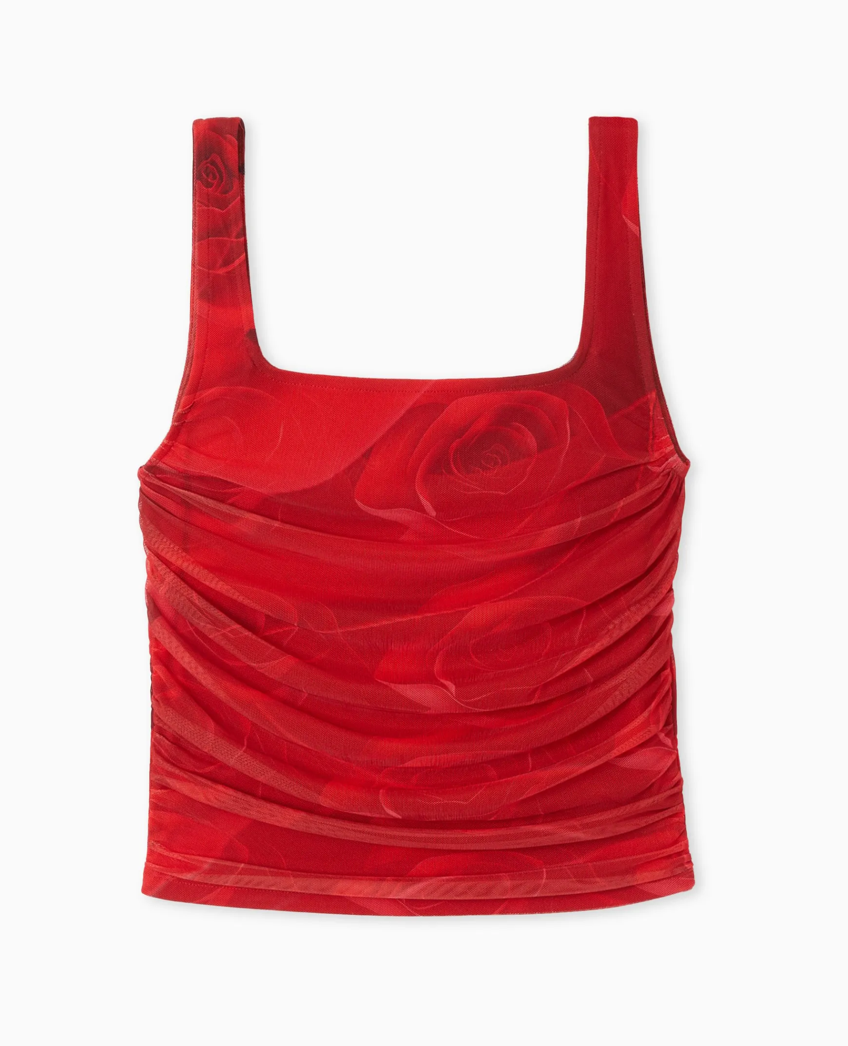 Pimkie Toute La Collection|T-Shirt Et Top^Débardeur En Mesh Motif Roses -