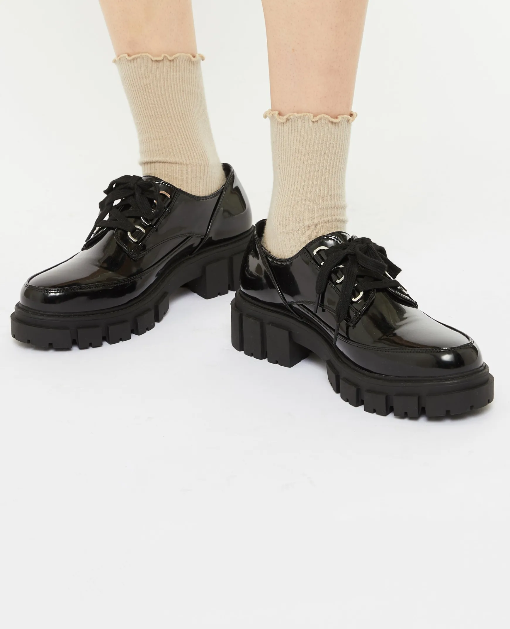 Pimkie Derbies Et Mocassins^Derbies Vernis Avec Semelles Chunky -