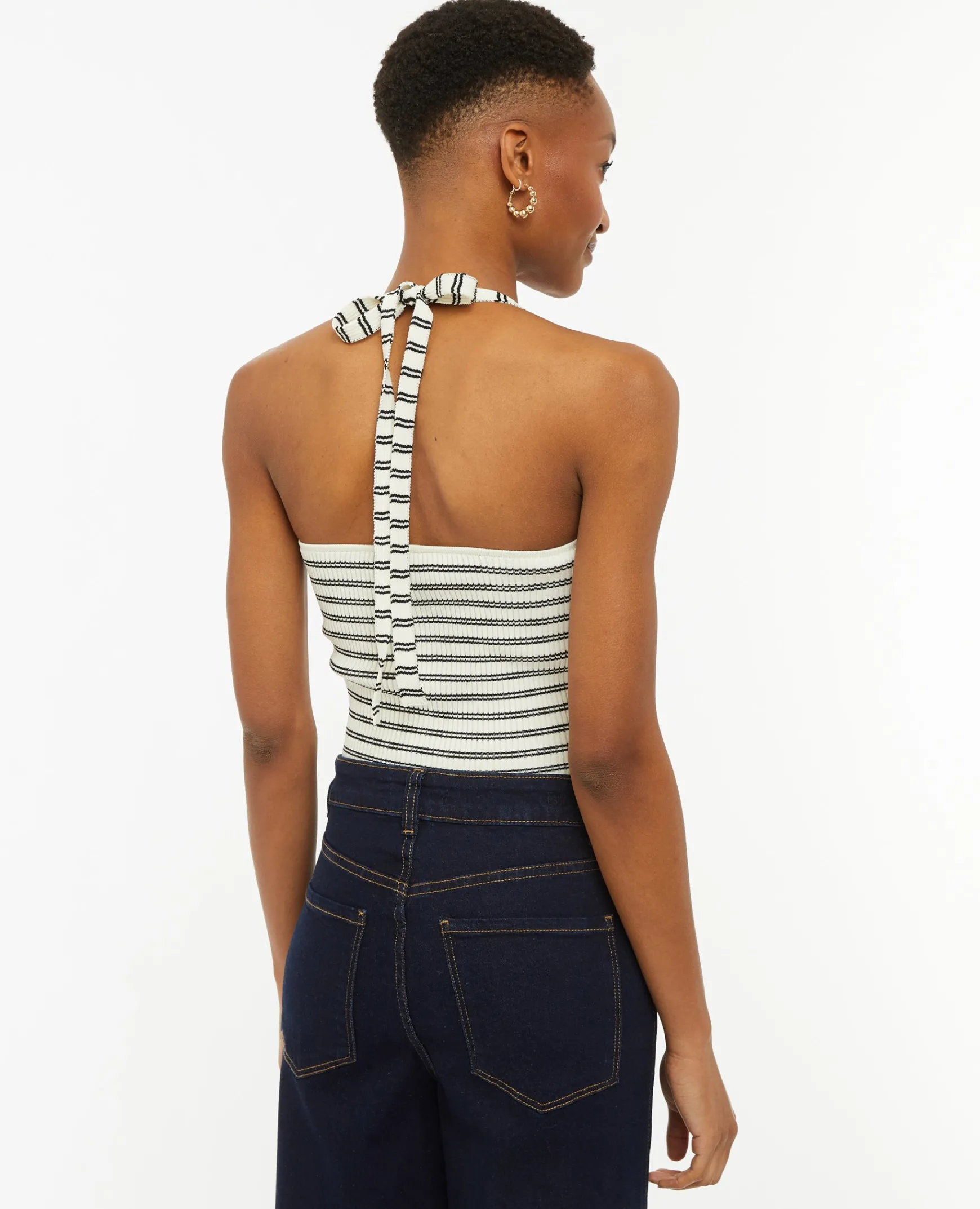 Pimkie Pull Et Gilet|T-Shirt Et Top^Dos-nu En Maille Tricot Rayée -