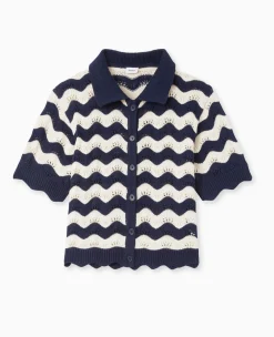 Pimkie Toute La Collection|Pull Et Gilet^Gilet Avec Col En Maille Ajourée -