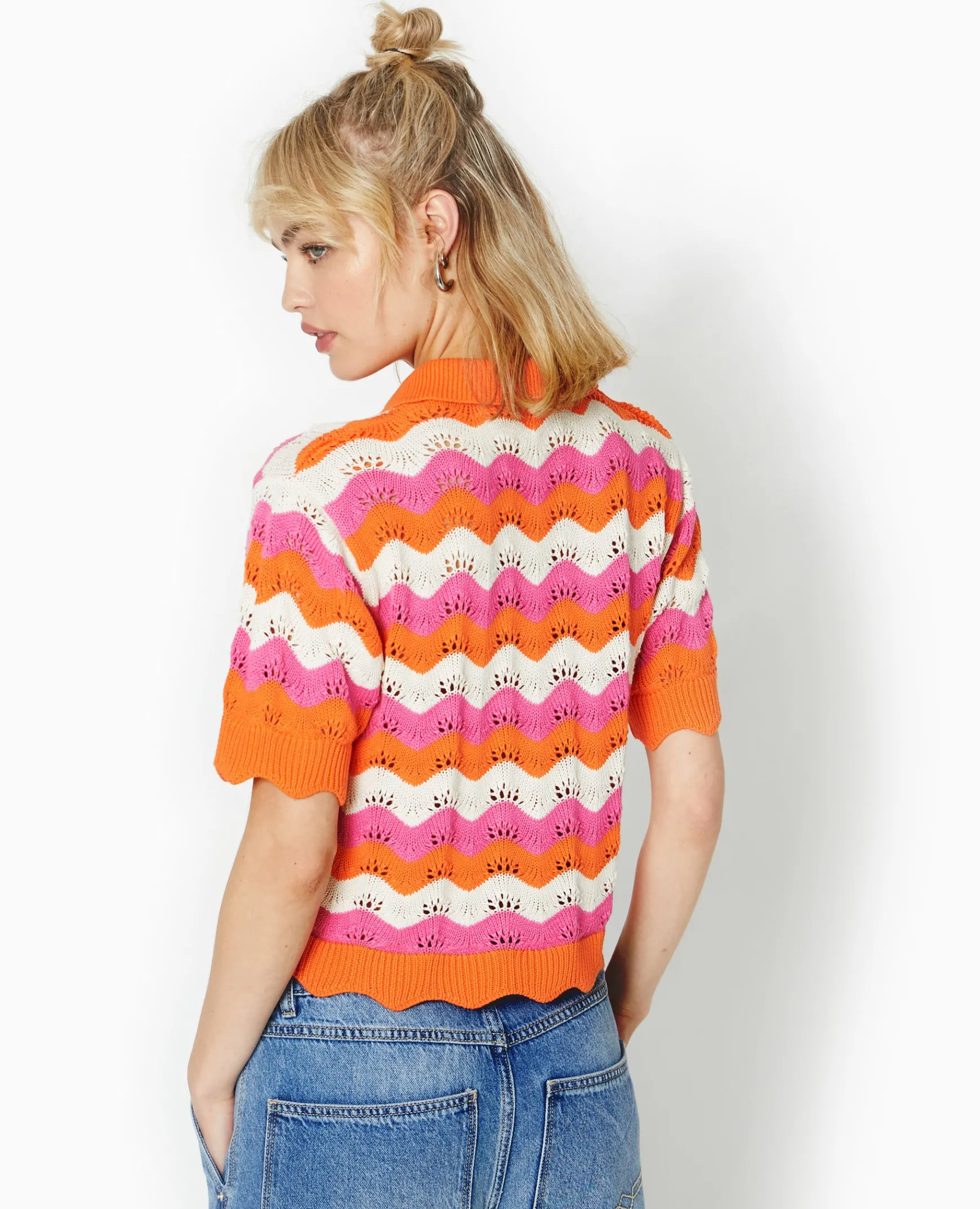 Pimkie Toute La Collection|Pull Et Gilet^Gilet Avec Col En Maille Ajourée -