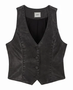 Pimkie Veste Et Blazer|Pull Et Gilet^Gilet Barman En Simili -