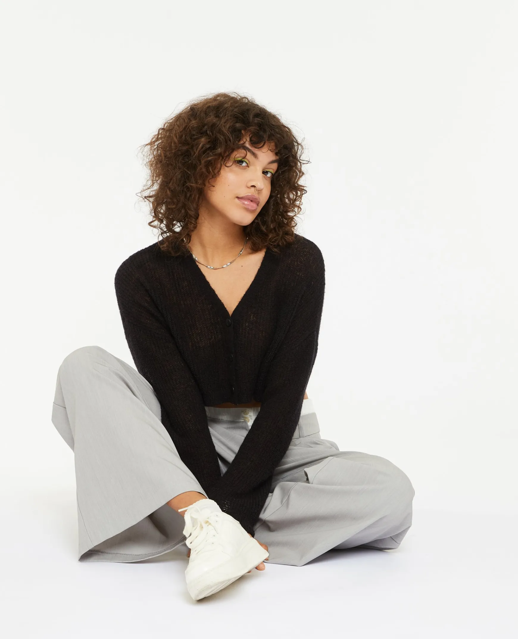 Pimkie Pull Et Gilet^Gilet Court En Maille Transparente -
