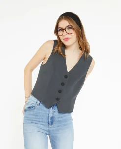 Pimkie Tailleur|Veste Et Blazer^Gilet De Barman Avec 4 Boutons -