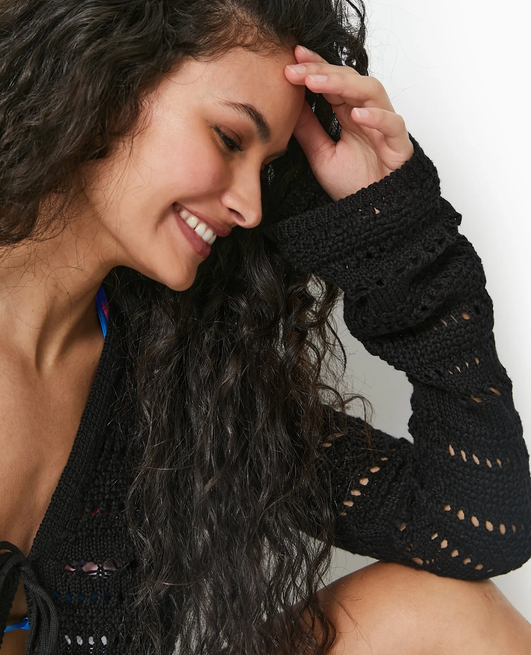 Pimkie Ensembles|Pull Et Gilet^Gilet En Maille Ajourée Avec Lien à Nouer -