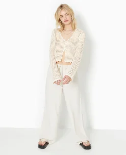 Pimkie Toute La Collection|Pull Et Gilet^Gilet En Maille Crochet Ajourée Manches Flare -