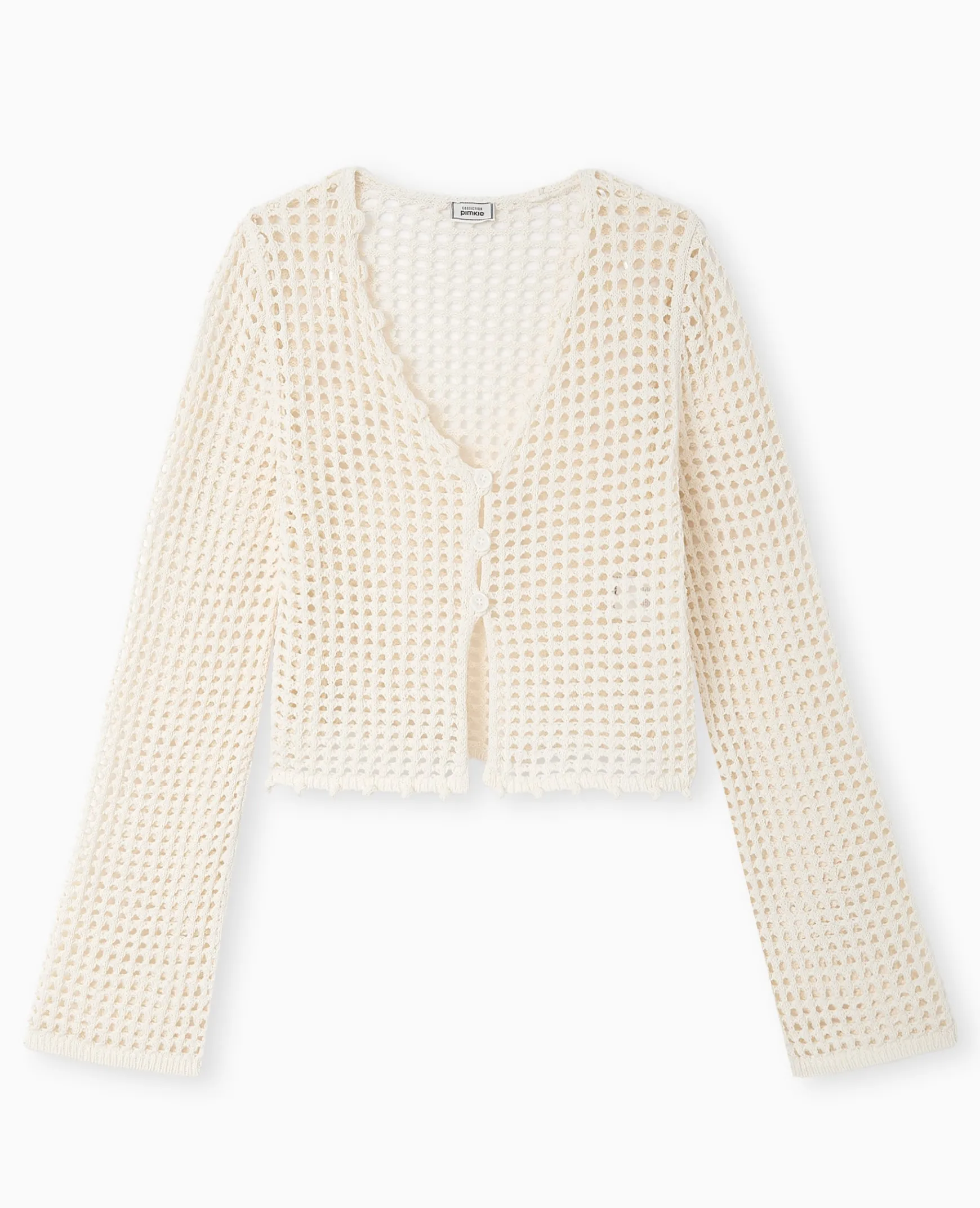 Pimkie Toute La Collection|Pull Et Gilet^Gilet En Maille Crochet Ajourée Manches Flare -