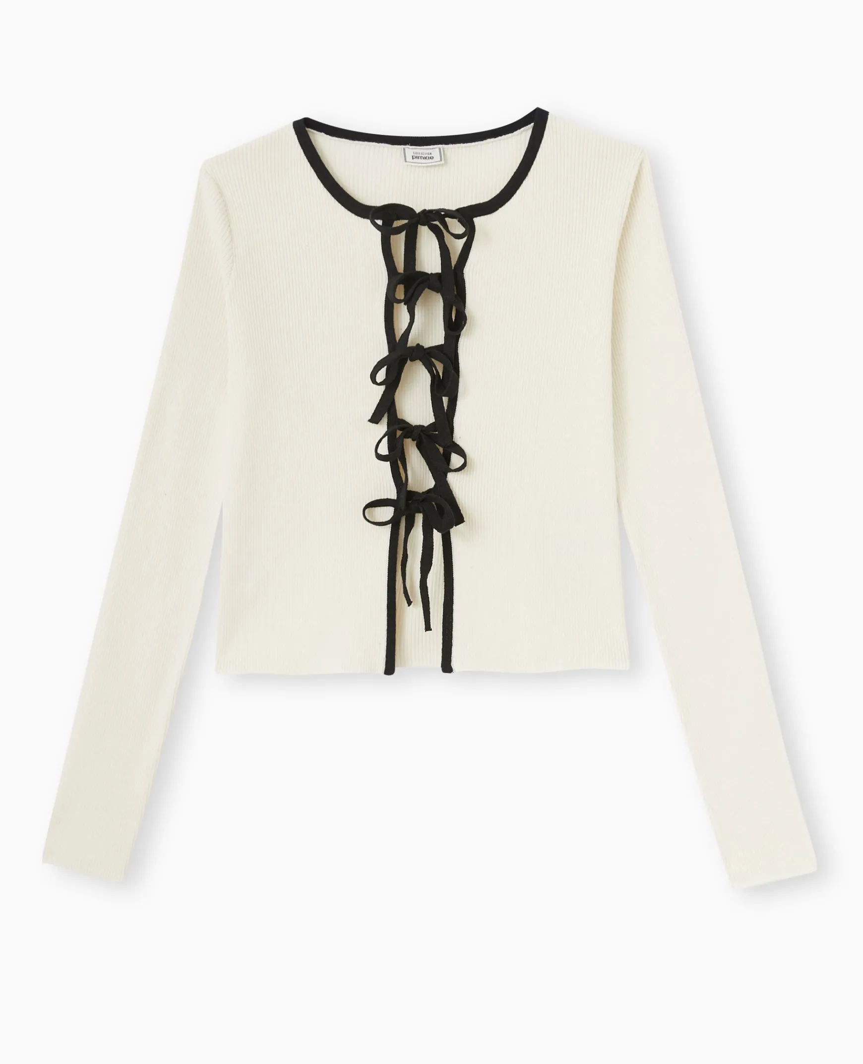 Pimkie Pimkie Positive|Pull Et Gilet^Gilet En Maille Côtelée Avec Liens à Nouer -
