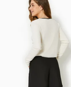 Pimkie Pimkie Positive|Pull Et Gilet^Gilet En Maille Côtelée Avec Liens à Nouer -