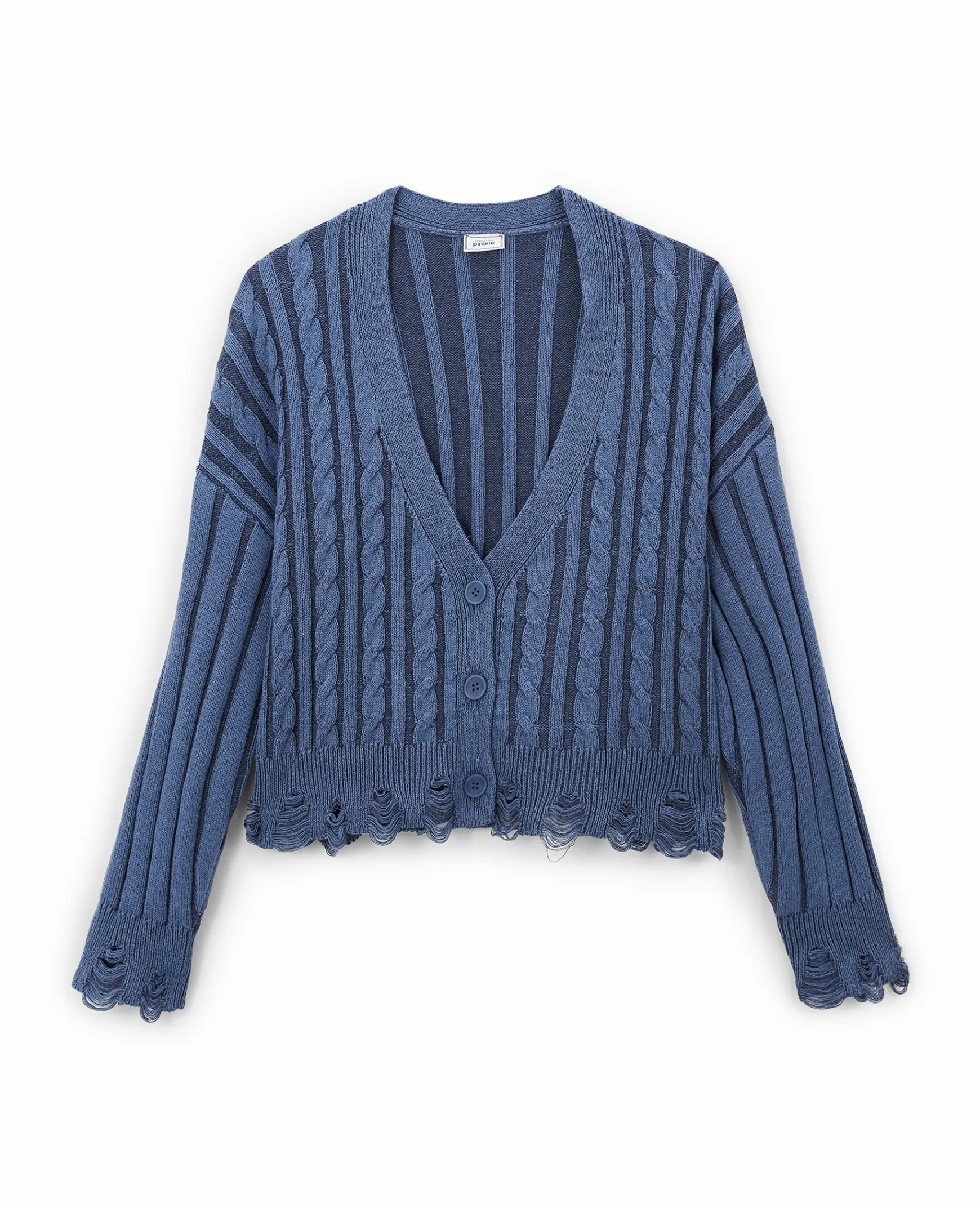 Pimkie Pimkie Positive|Pull Et Gilet^Gilet En Maille Torsadée Effet Destroy -