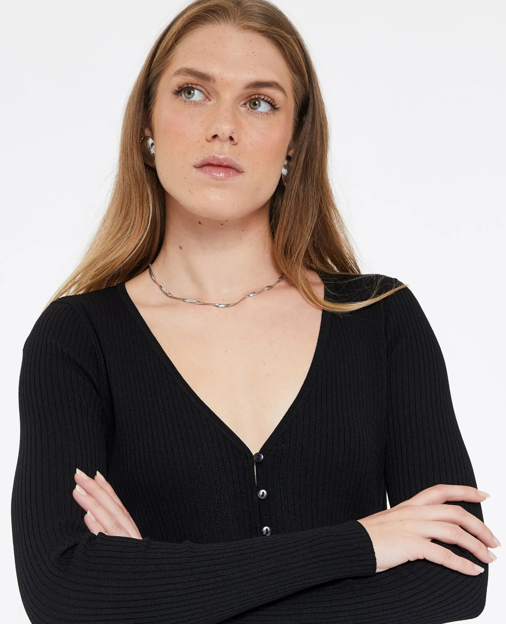 Pimkie Pull Et Gilet^Gilet Fin En Maille Côtelée -