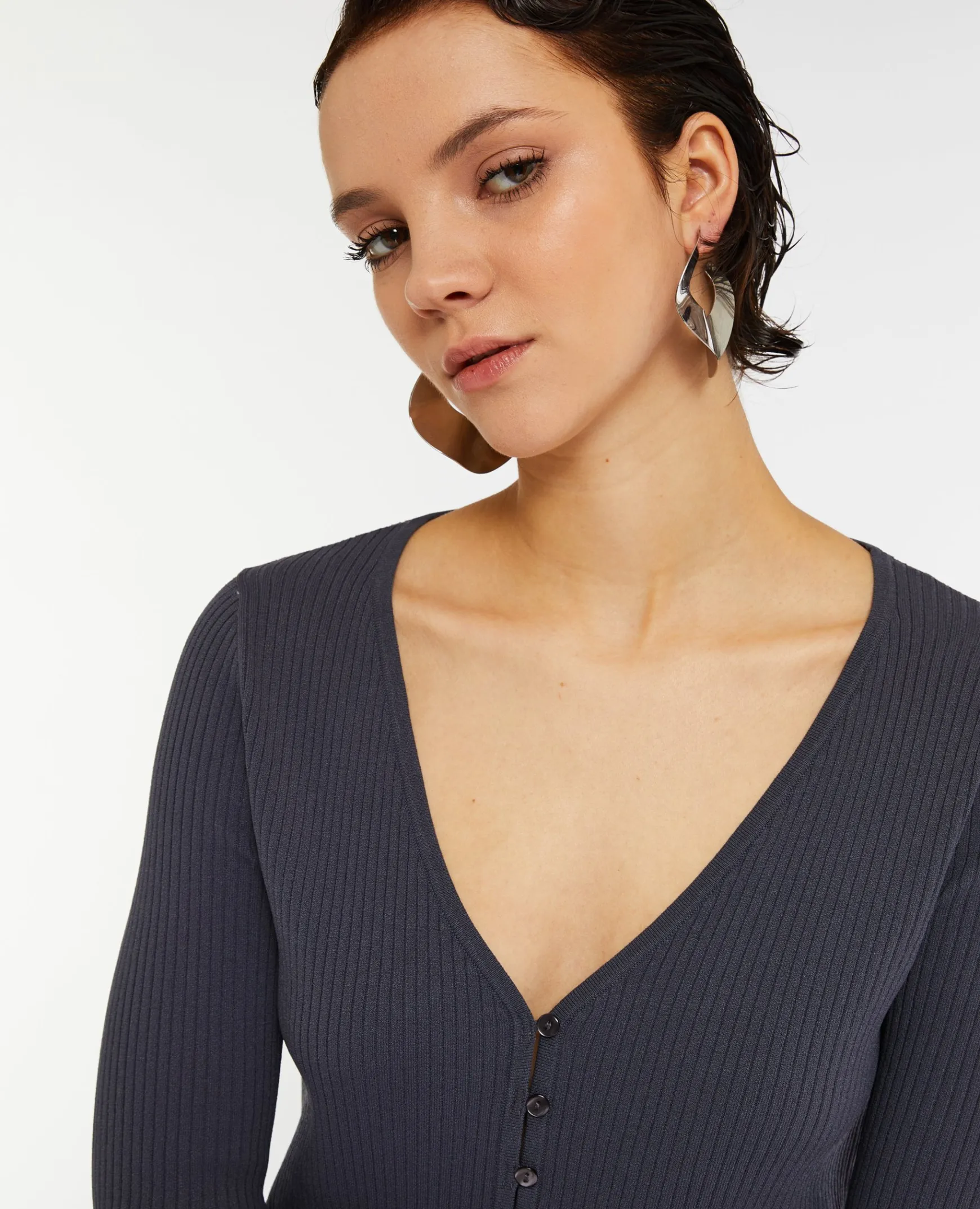Pimkie Pull Et Gilet^Gilet Fin En Maille Côtelée -