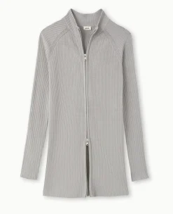 Pimkie Pull Et Gilet^Gilet Long En Maille Côtelée Avec Col Montant -
