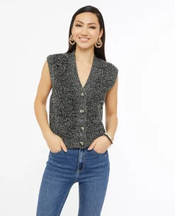 Pimkie Pull Et Gilet^Gilet Sans Manches En Maille Moulinée -