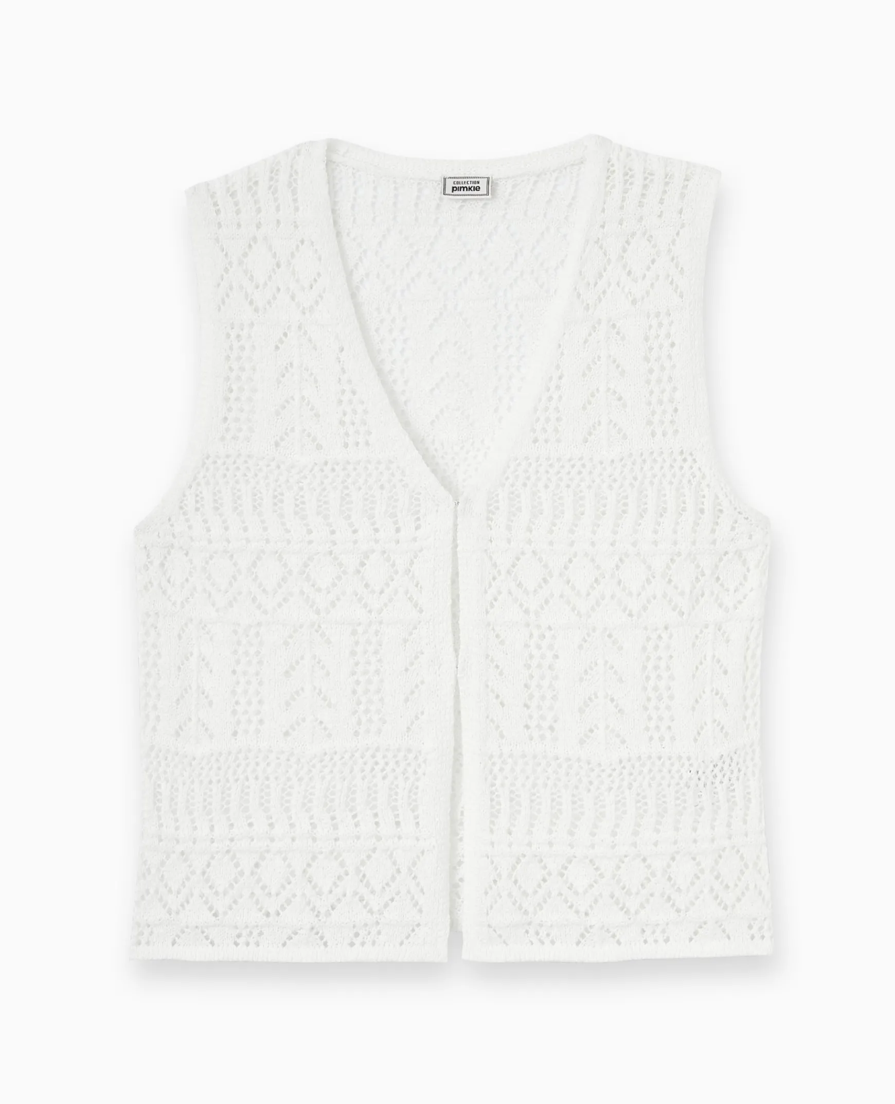 Pimkie Ensembles|Pull Et Gilet^Gilet Sans Manches En Maille Fantaisie Ajourée -